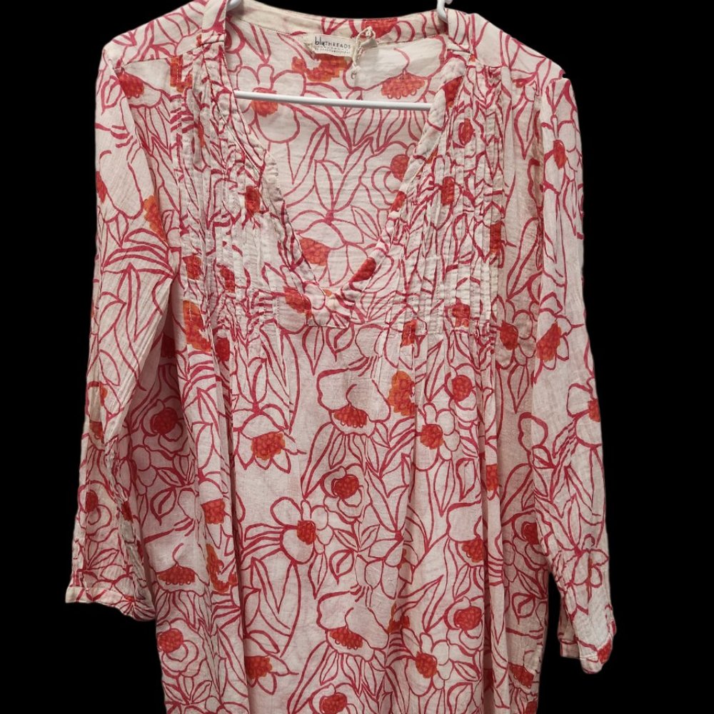 blu THREADS by rockflowerpaper top / tunic / cover up - Size Medium